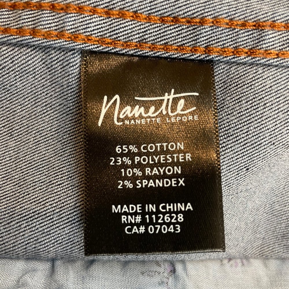 Nanette Lepore Denim Jacket M Fiona Wash - Picture 7 of 8